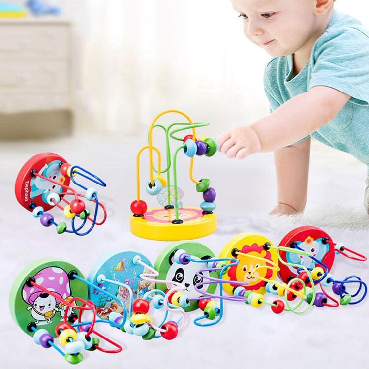 Wooden bead maze