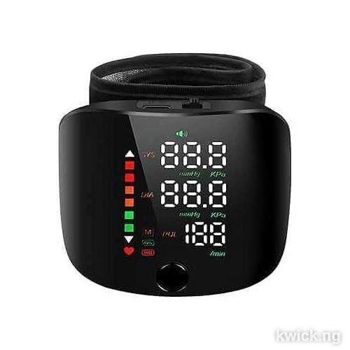 Bp Rechargeable Wrist Blood Pressure_Monitor Machine Digital BP_Monitor with Voice Assistant