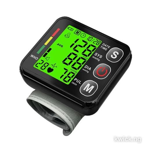 Blood Pressure Monitor Wrist Type (WHO Approved) + Voicecast + Backlight