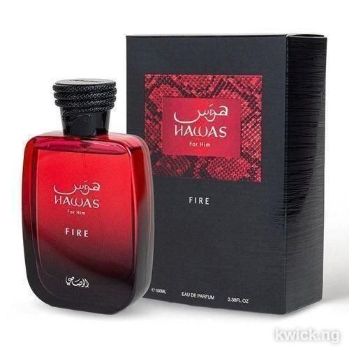 Rasasi Hawas Fire Men’s Perfume – 48hrs Long-lasting