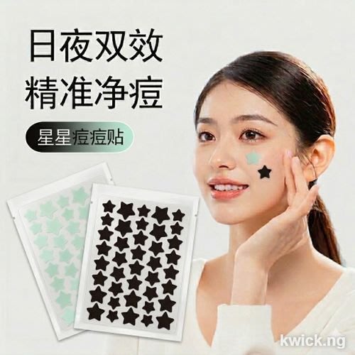 Star Pimple Patches - Hydrocolloid Acne Dots for Face + Body- 2 colors