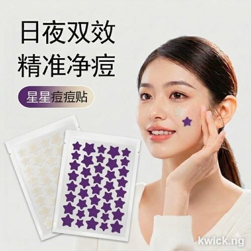 Star Pimple Patches - Hydrocolloid Acne Dots for Face + Body- 2 colors