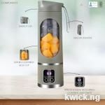 Portable Blender 16oz/500ml for Juices & Smoothies with 12 Stainless Steel Blades,USB Rechargable & Multi-Speed Control,50W Powered fusion Portable Blender,Bpa-Free Leak Proof