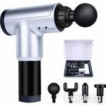 Gun And More Massage Gun Ultra Massager Deep Muscle Massage Vibration Relaxation Fascial Gun Black & Grey Color