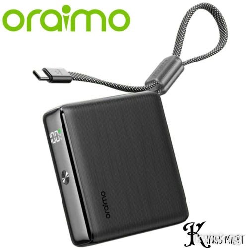 Oraimo Power-Nova L21 20000mAh 30W Fast Charging Smart Digital Display Built-In Cable Power Bank OPB-7203C