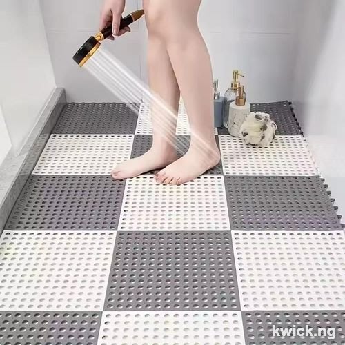 16 Pieces Anti Slippery Bathroom and Toilet Floor Mats Specifically designed to Avoid Slippery Tiles either at the Bathroom or Toilet.