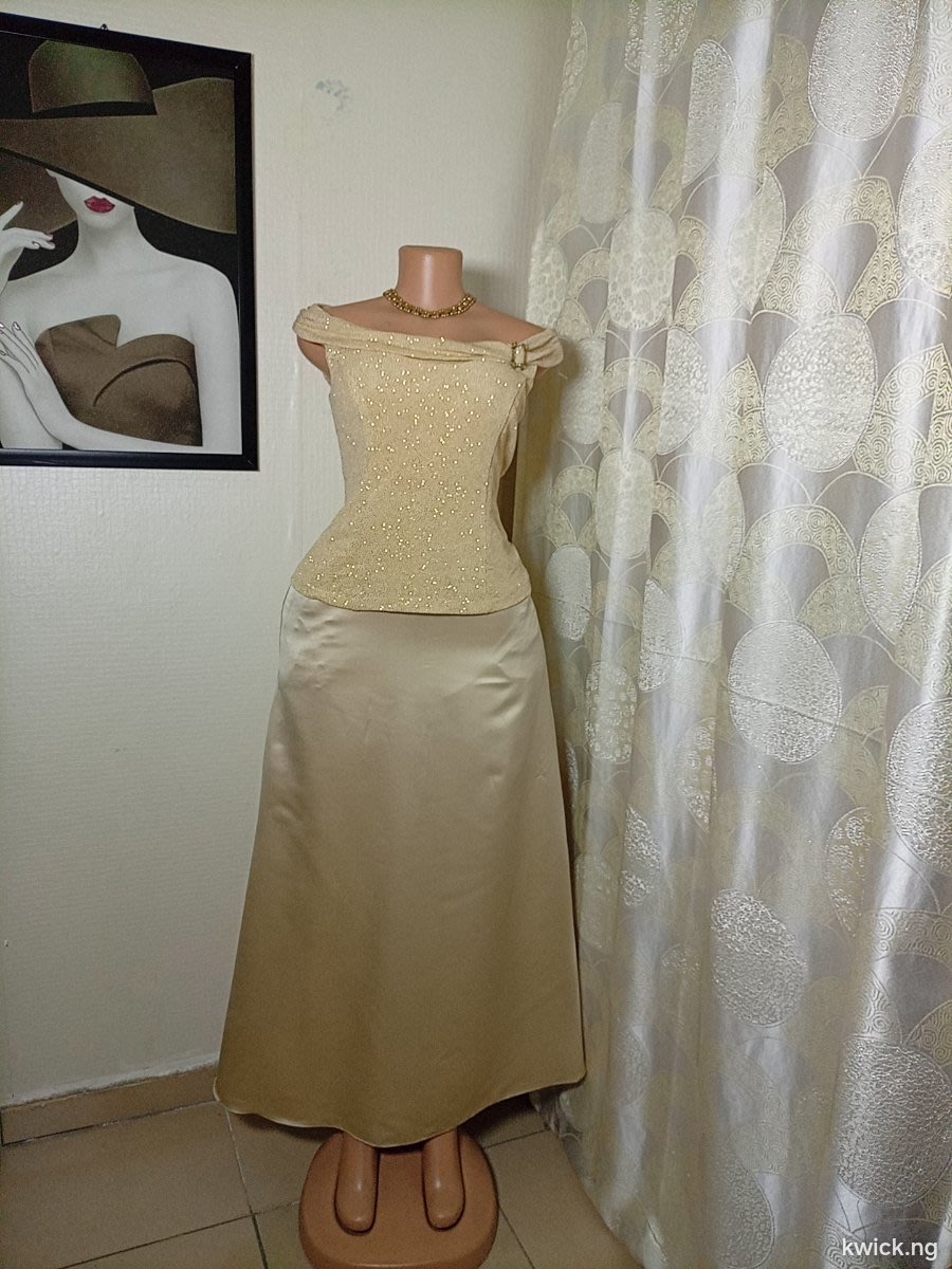 Champagne gold long dress