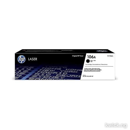 HP 106A Black Original Laser Toner Cartridge