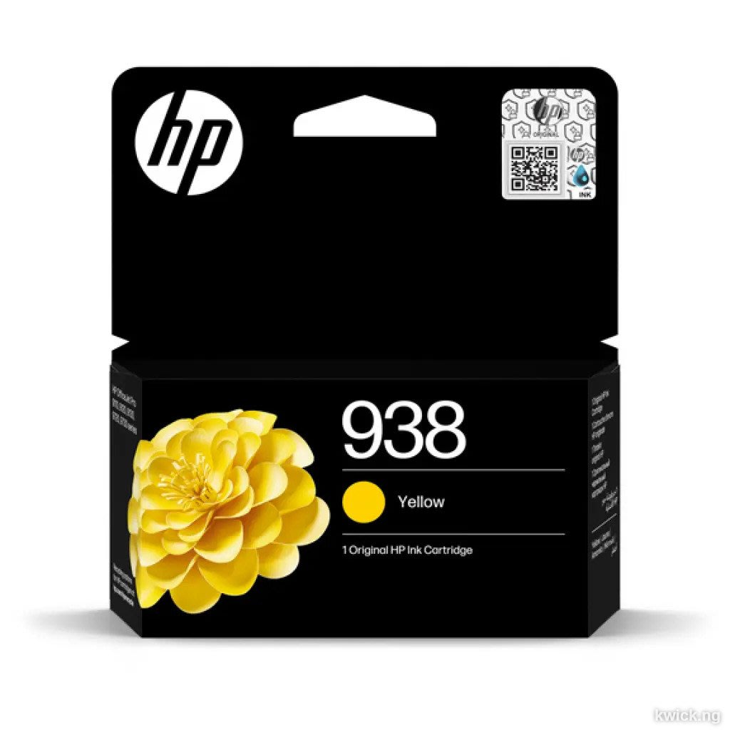 HP 938 Yellow Original Ink Cartridge