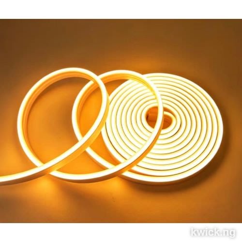 Clo Warm White Ambient Neon LED Strip, Quick Button Control, Easy to Install, Bendable & Flexible USB Light, IP"170.18cm Waterproof Neon Lamp, Self-Adhesive and Cuttable, Perfect for Bedroom, Living Room, Stage, Cabinet, Kitchen and DIY Lighting Decor