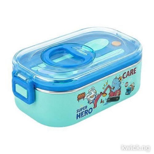Children Super Hero Steel Bento Lunch Box