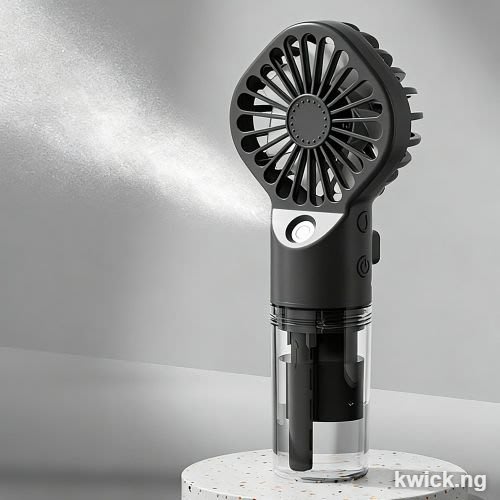Handheld Fan Misting USB Rechargeable Portable With 4 Adjustable Speeds