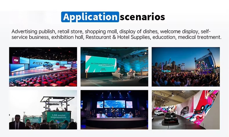 Die-cast Rental LED Indoor & Outdoor - contoh aplikasi produk