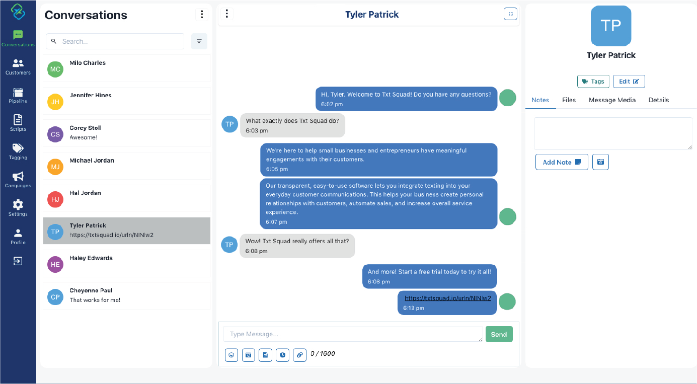 TxtSquad App