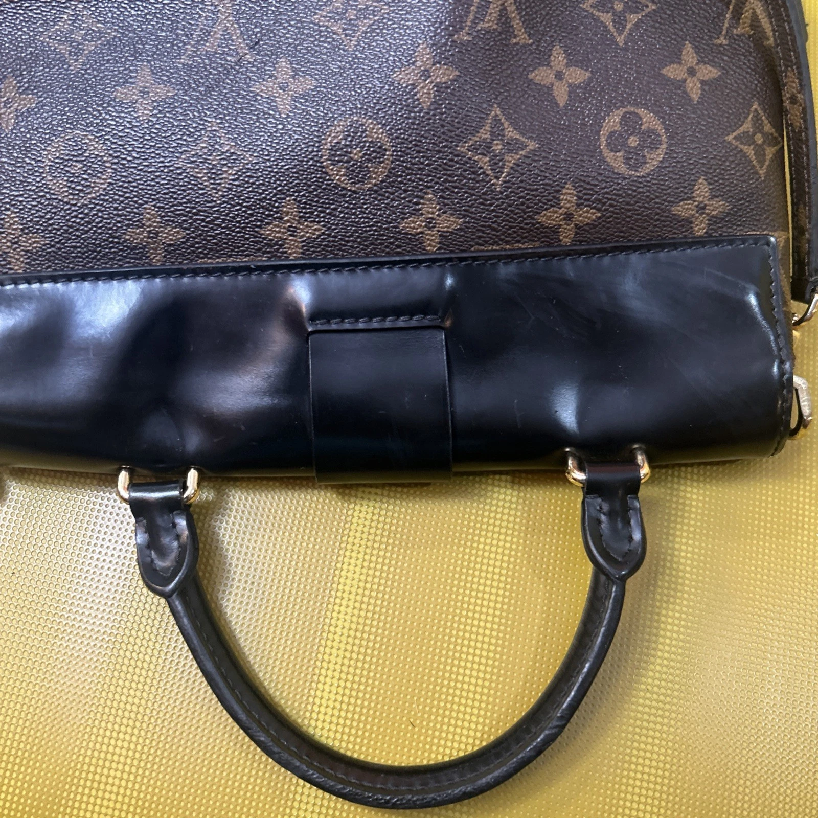Louis Vuitton One Handle Flap Bag Monogram Canvas and Leather MM, view 11