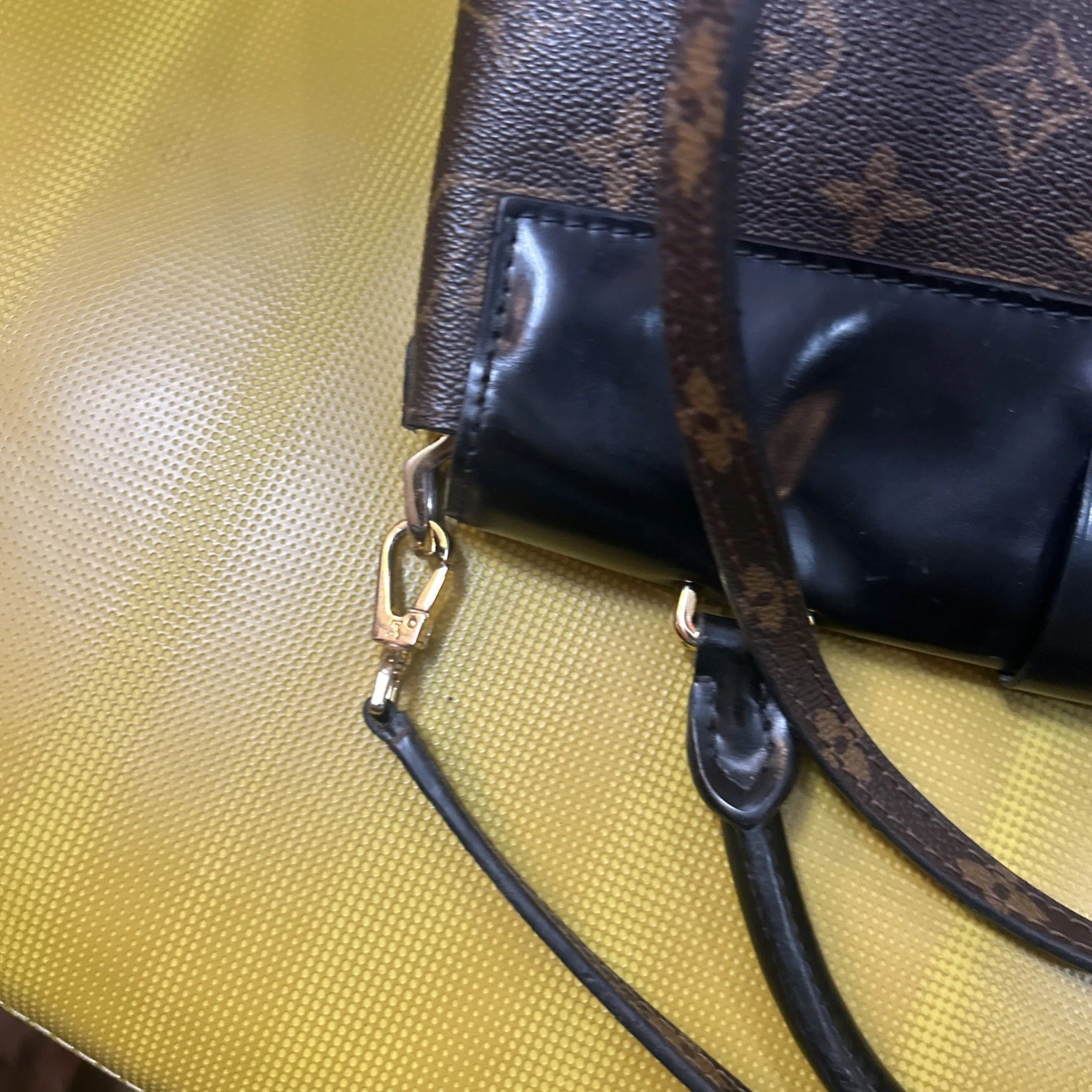 Louis Vuitton One Handle Flap Bag Monogram Canvas and Leather MM, view 12