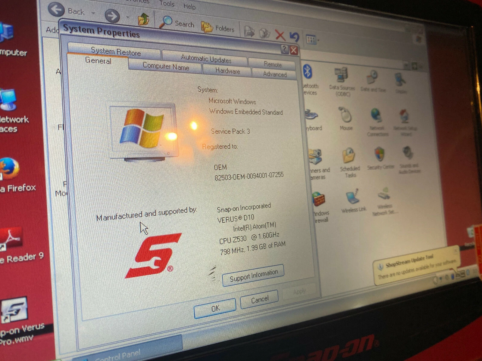 SnapOn Verus Pro D10 Diagnstic Scan Tool EEMS327 Scanner Snap On 21.2 EURO 2021, view 6