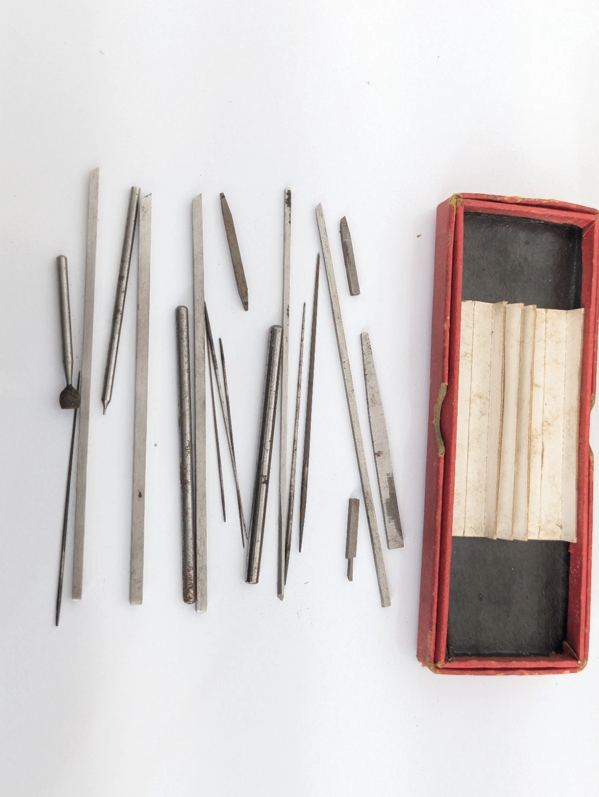 VTG Wolf Jahn Peerless Watchmakers Lathe Collets Wooden Box Misc Tools Parts, view 5