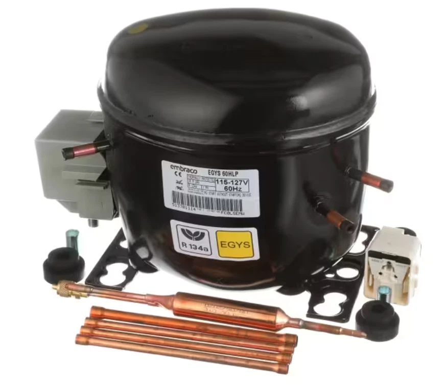 Whirlpool EGYS 60HLP Compressor, Embraco, 115-127 V, 60HZ, R134A