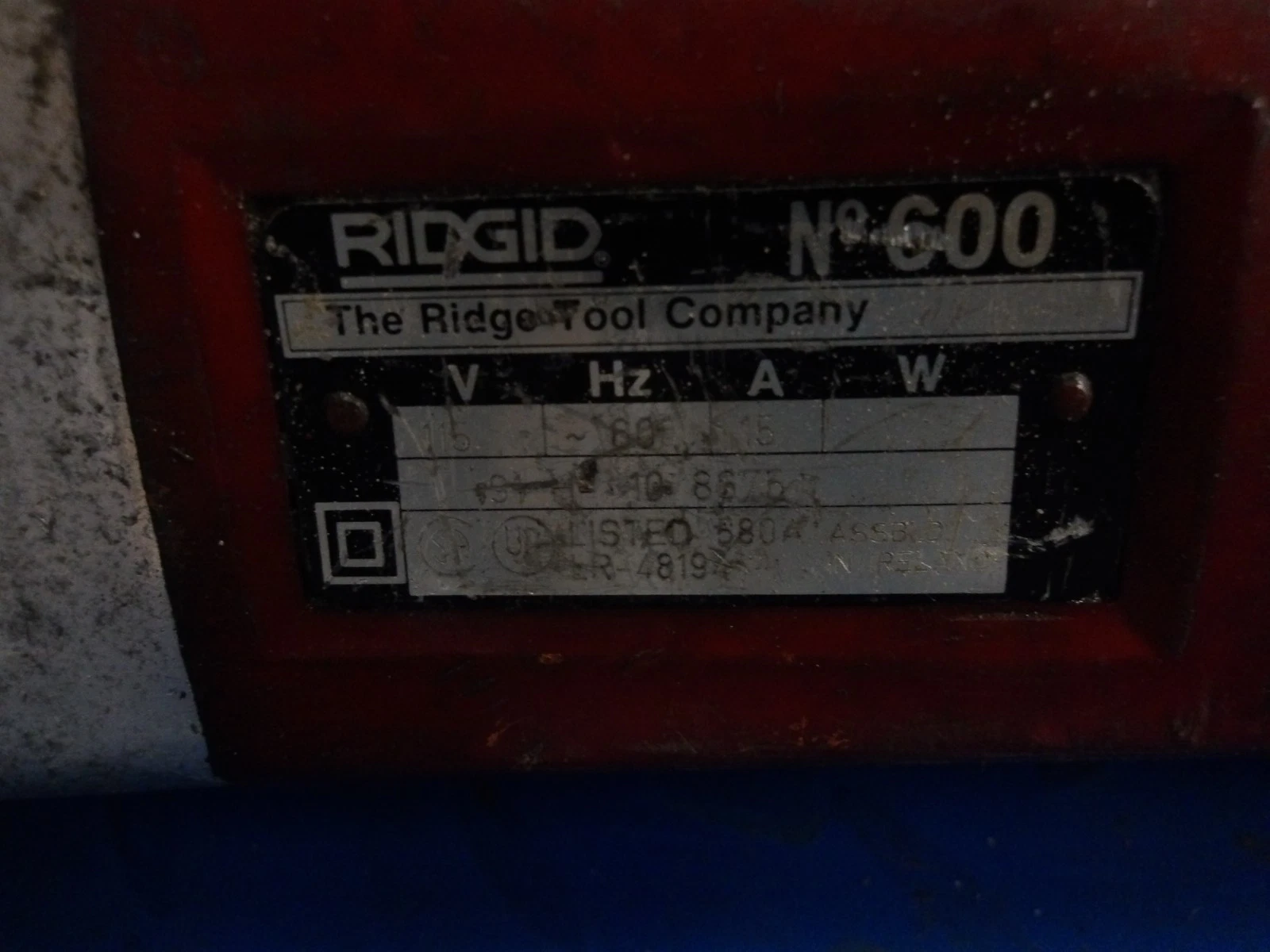 RIDGID 600 POWER DRIVE, 115 V, #3101126G USED, view 3