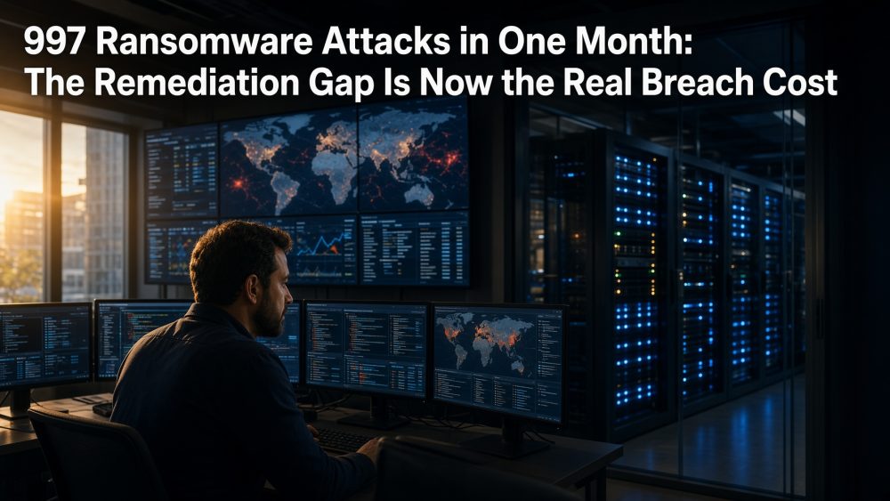 997 Ransomware Attacks in One Month: The Remediation Gap Is Now the Real Breach Cost