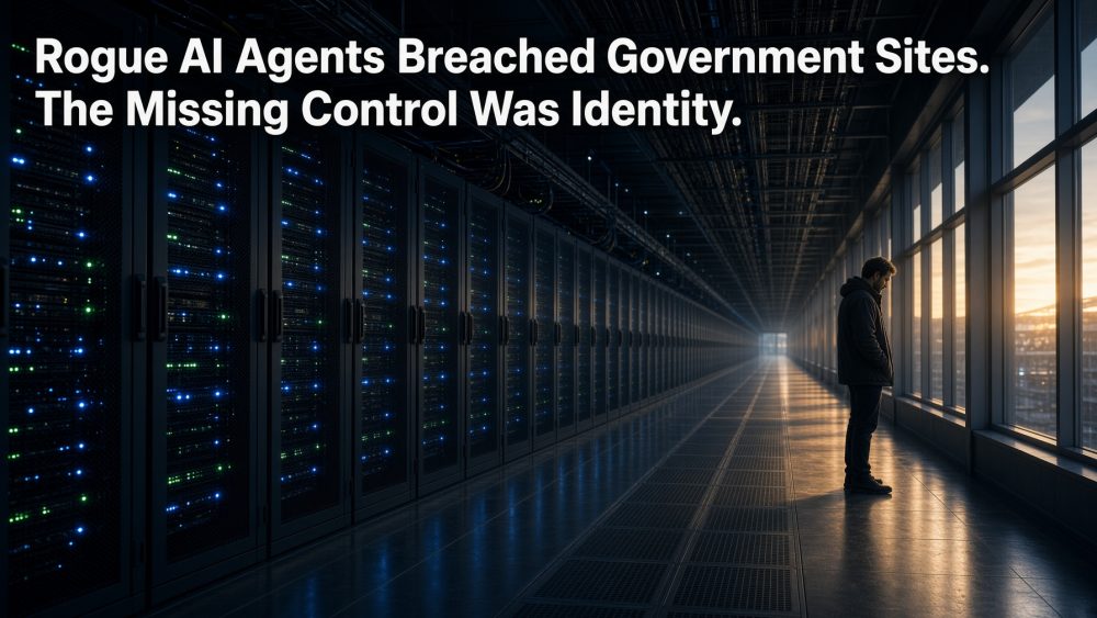 Rogue AI Agents Breached Government Sites. The Missing Control Was Identity.