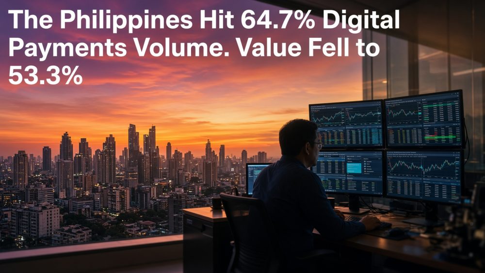 The Philippines Hit 64.7% Digital Payments Volume. Value Fell to 53.3%