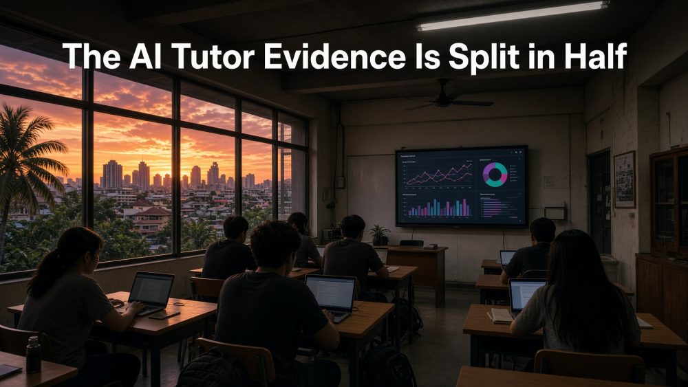 The AI Tutor Evidence Is Split in Half