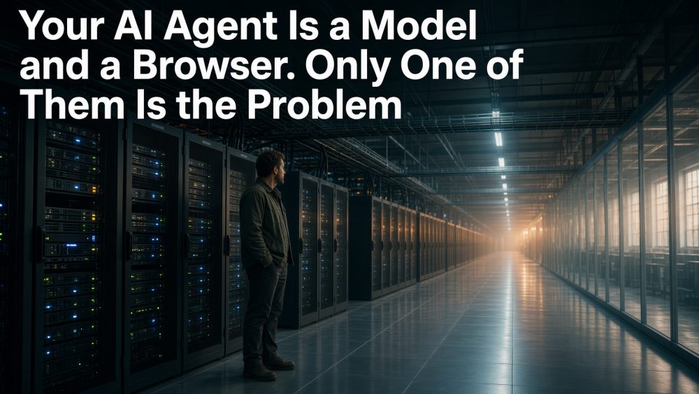 Your AI Agent Is a Model and a Browser. Only One of Them Is the Problem.