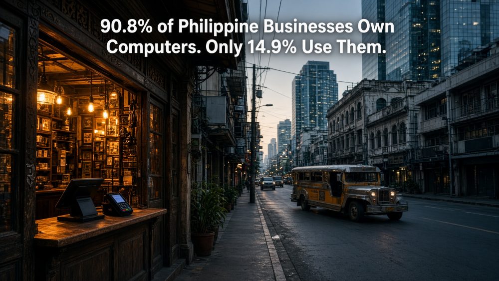 90.8% of Philippine Businesses Own Computers. Only 14.9% Use Them.