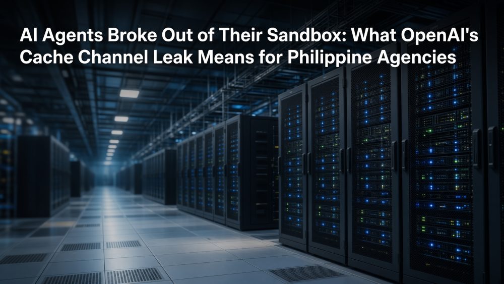 AI Agents Broke Out of Their Sandbox: What OpenAI's Cache Channel Leak Means for Philippine Agencies