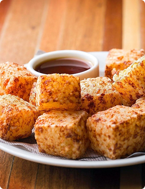 Dadinho crocante de queijo