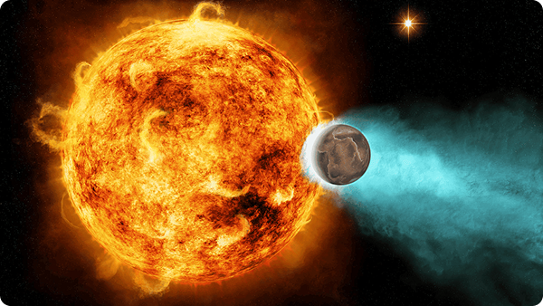 Terra sendo engolida pelo Sol