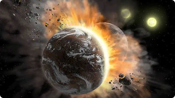 Planetas se Chocando