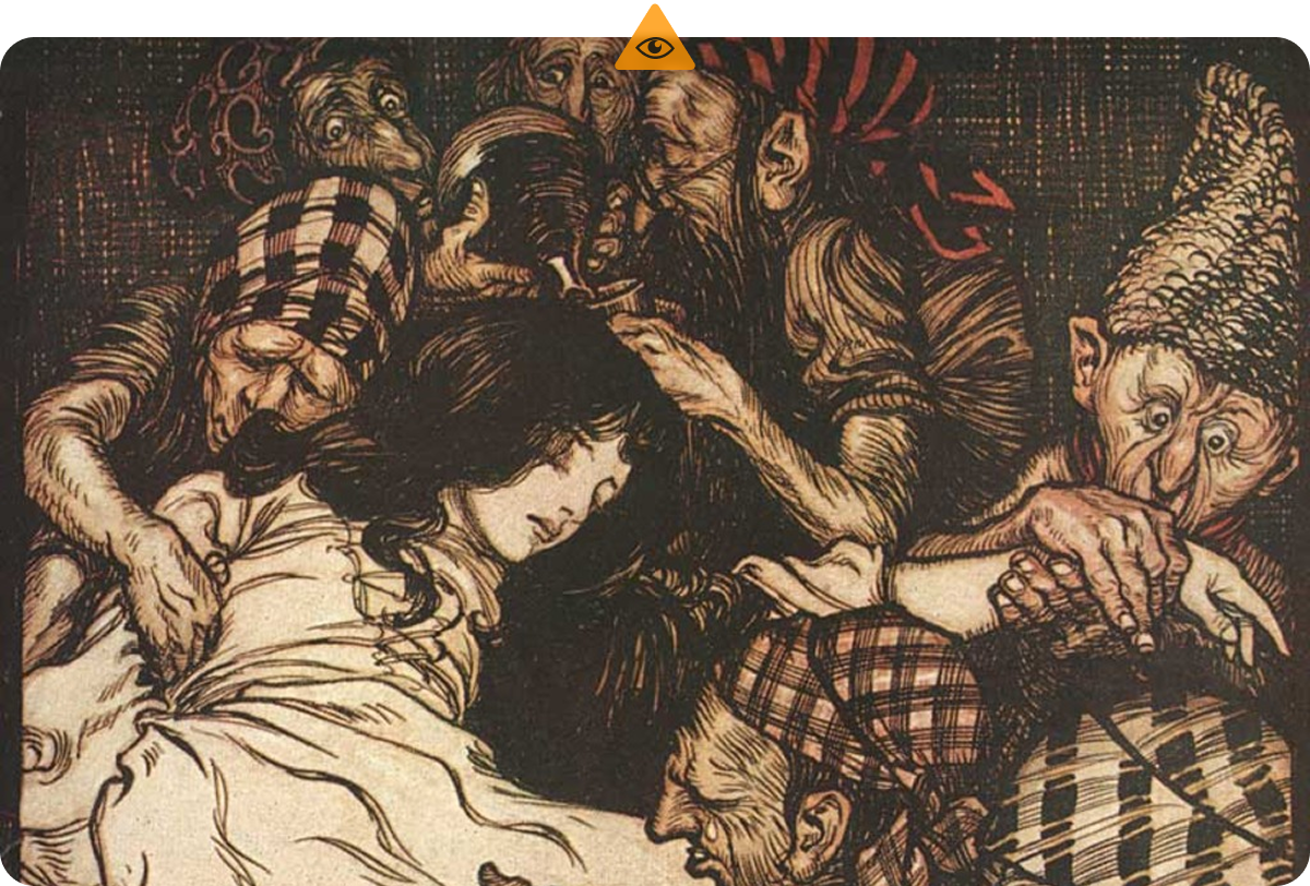 Pintura da Branca de Neve antes de Walt Disney