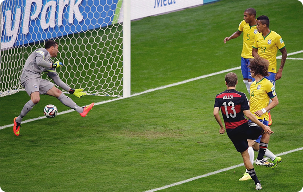 Gol da Alemanha em 2014 contra o Brasil