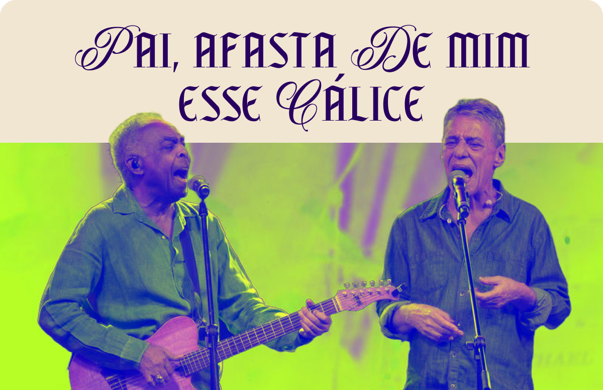 Chico Buarque e Gilberto Gil