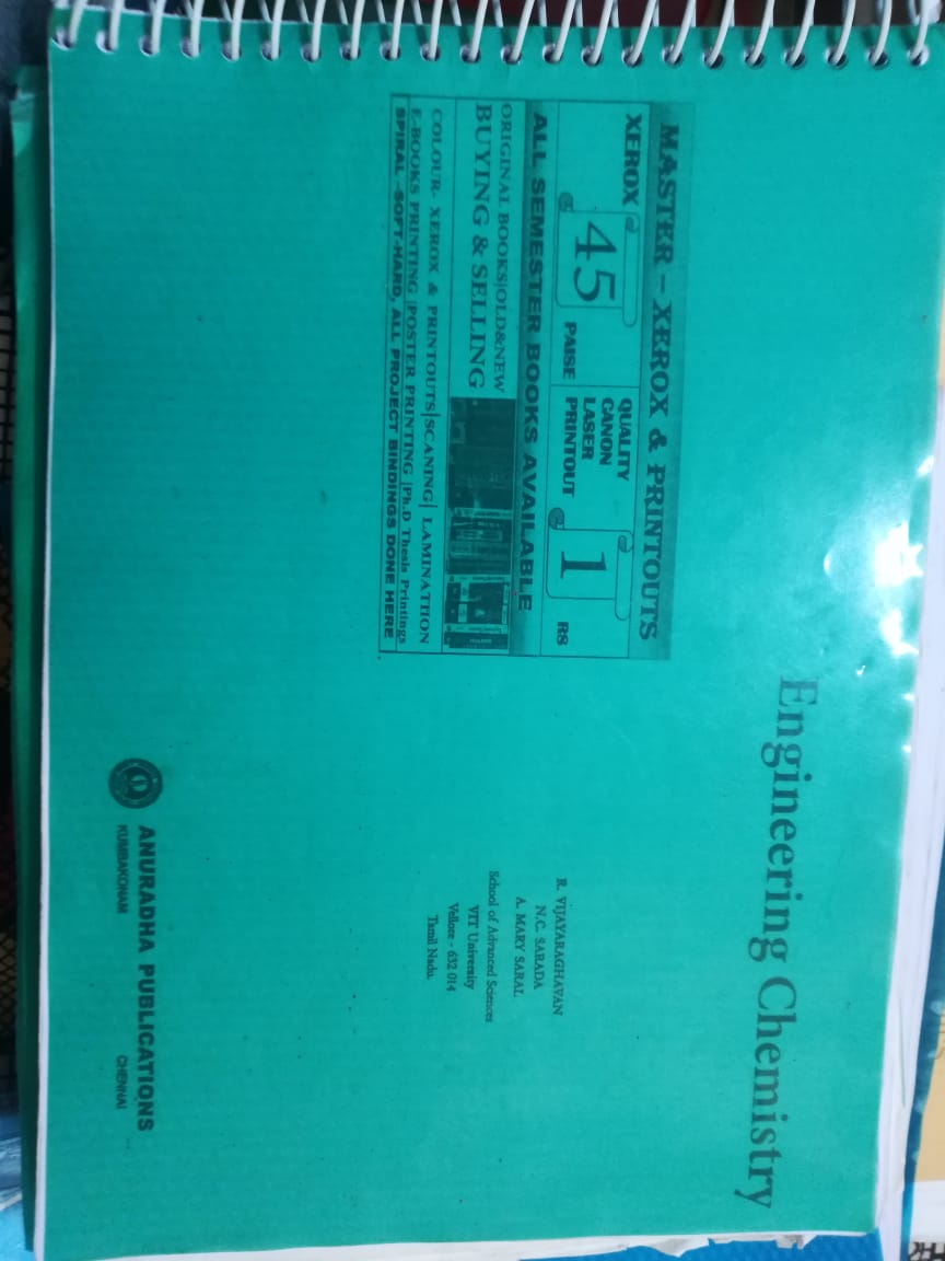Engineering Chemistry Anuradha Book