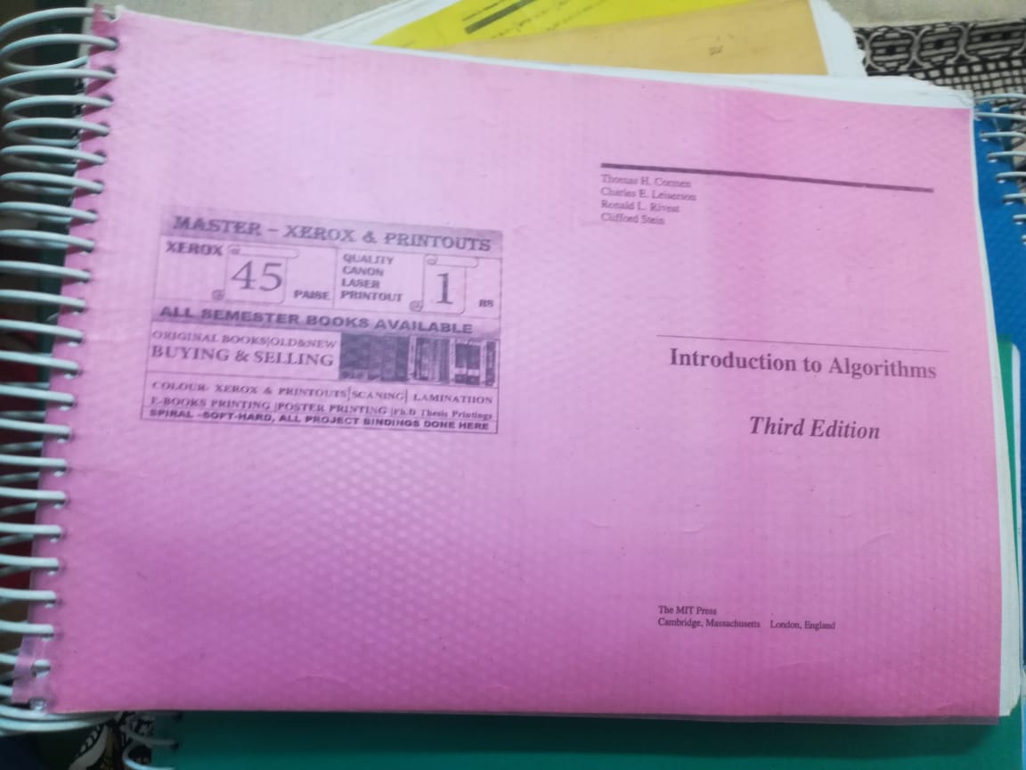 Introduction to Algorithms by Thomas and Charles