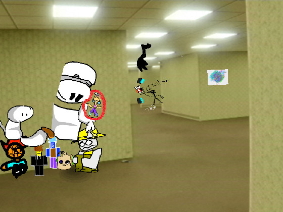 Add ur oc in backrooms, 5th person. 1 1