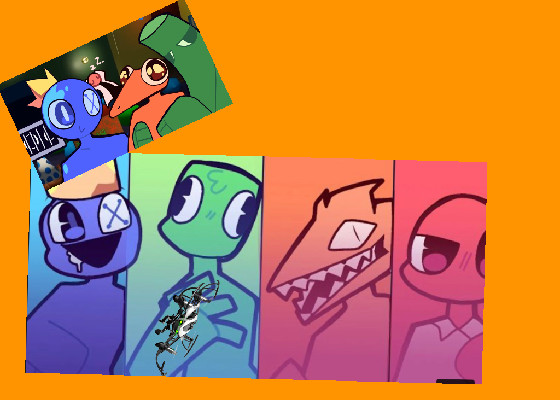 Orange Fanart Rainbow friends in 2023