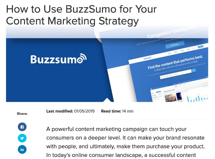 Buzzsumo Guide - No Social Share Counts