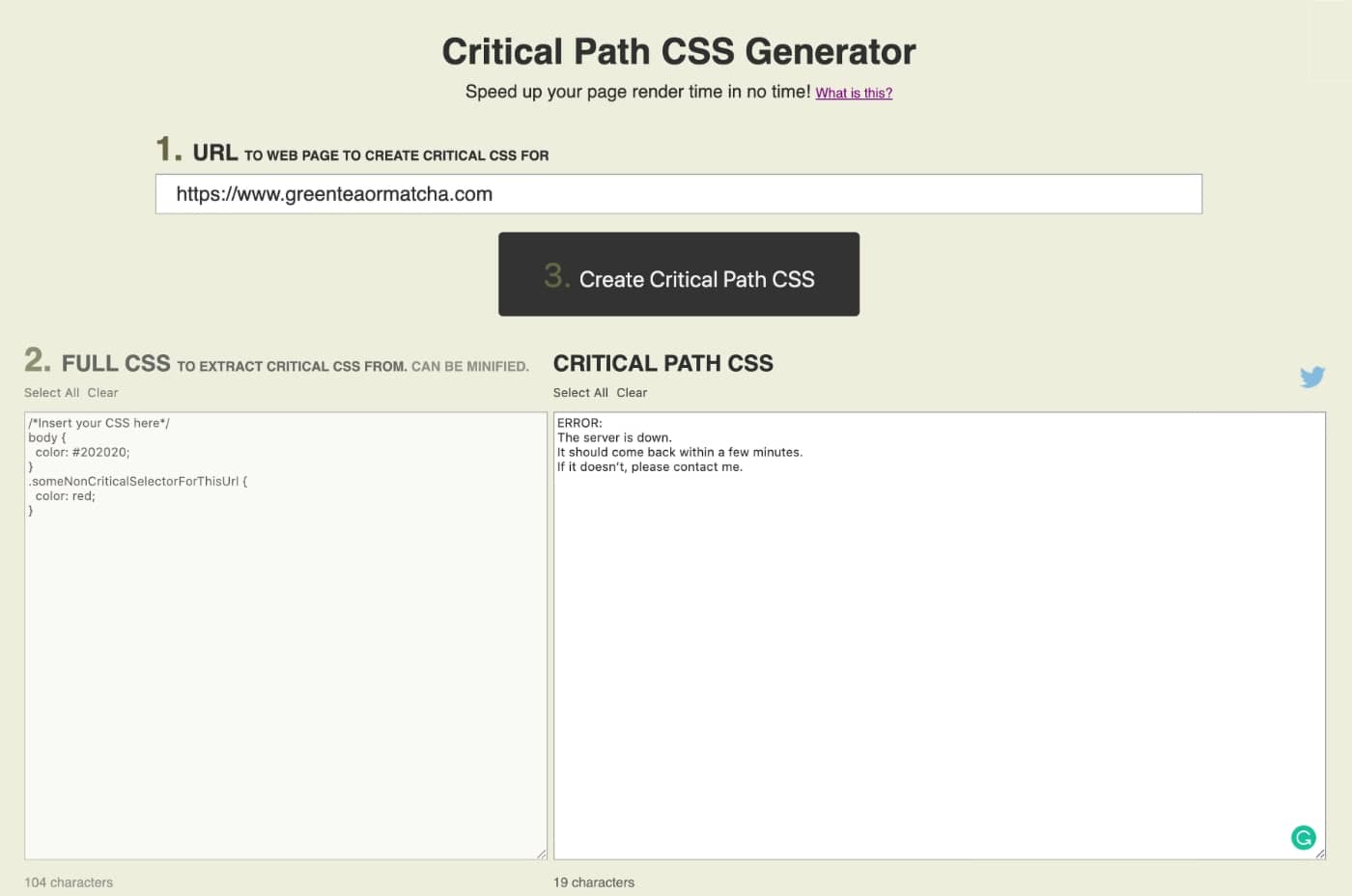 Critical CSS Generator by Jonas Sebastian Ohlsson