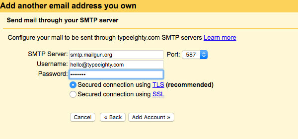 Gmail add email address - TypeEighty