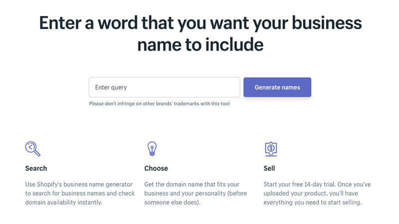 Business Name Generator - TypeEighty