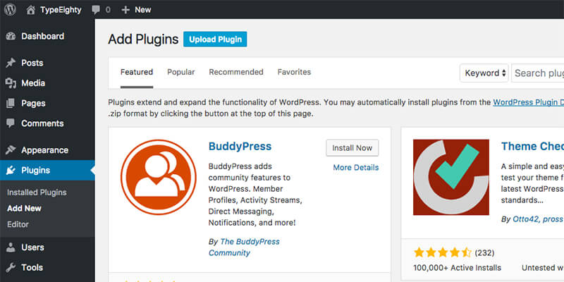 WordPress Upload Plugin - TypeEighty