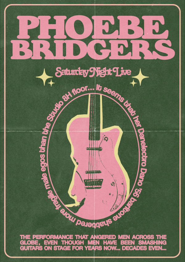 Phoebe Bridgers poster by cowboylikearia