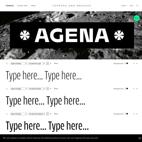 screenshot of Agena Display