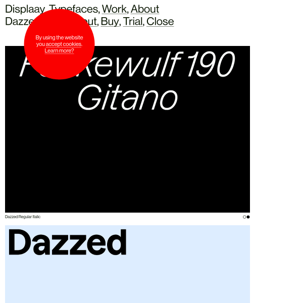 screenshot of Dazzed