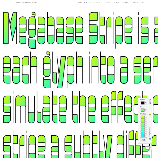 screenshot of Megabase Stripe